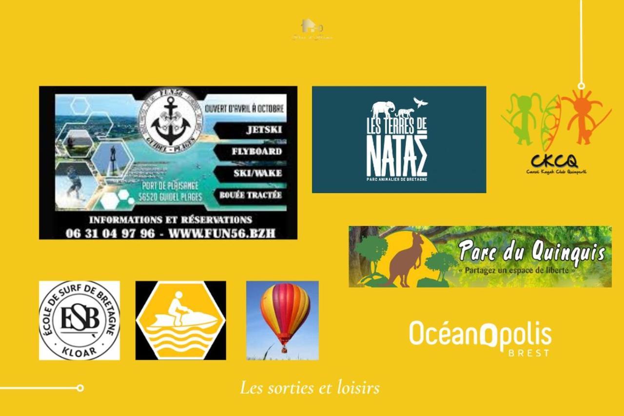 Le Tiguidou, Cosy, Lumineux, 2-6 Pers, Plage 300M Moëlan-sur-Mer Екстериор снимка